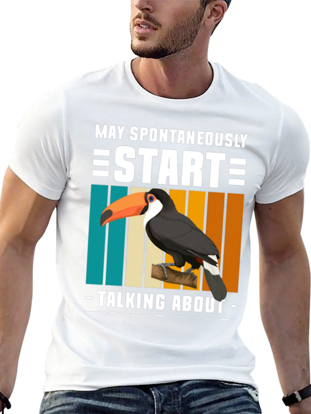 Toucan Graphic Tee: May Spontaneously Start Talking