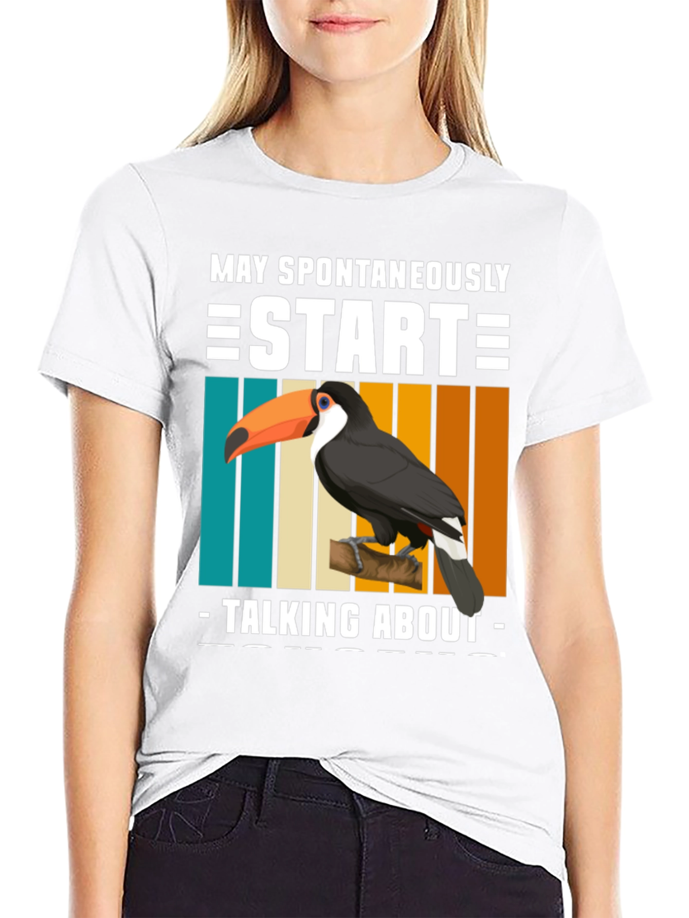 Toucan Graphic Tee: May Spontaneously Start Talking