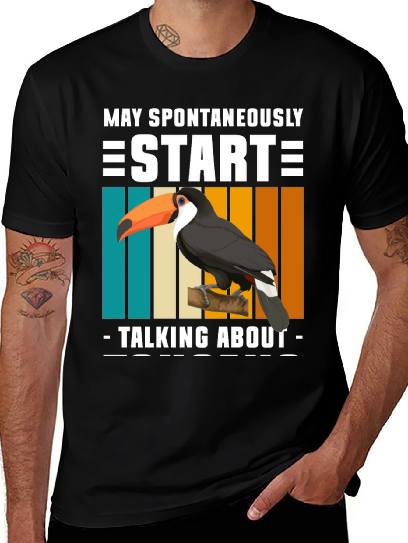 Toucan Graphic Tee: May Spontaneously Start Talking