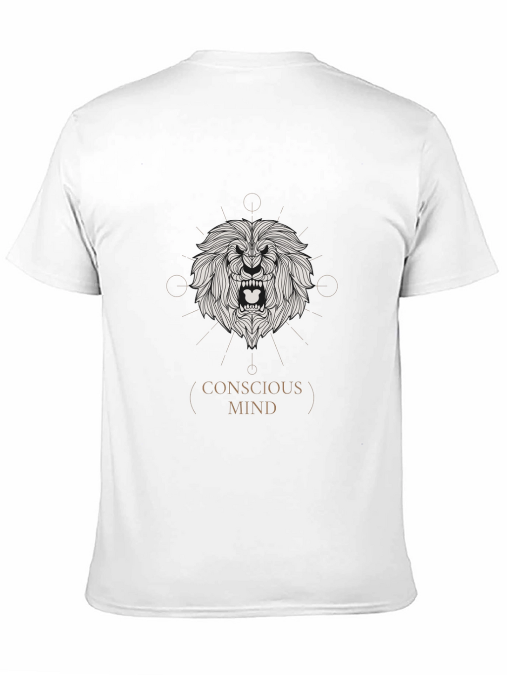 Conscious Mind Lion Graphic Tee - Black