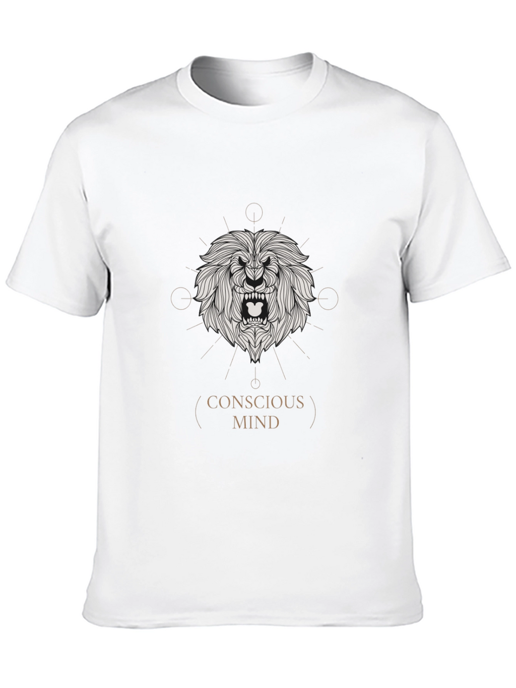 Conscious Mind Lion Graphic Tee - Black