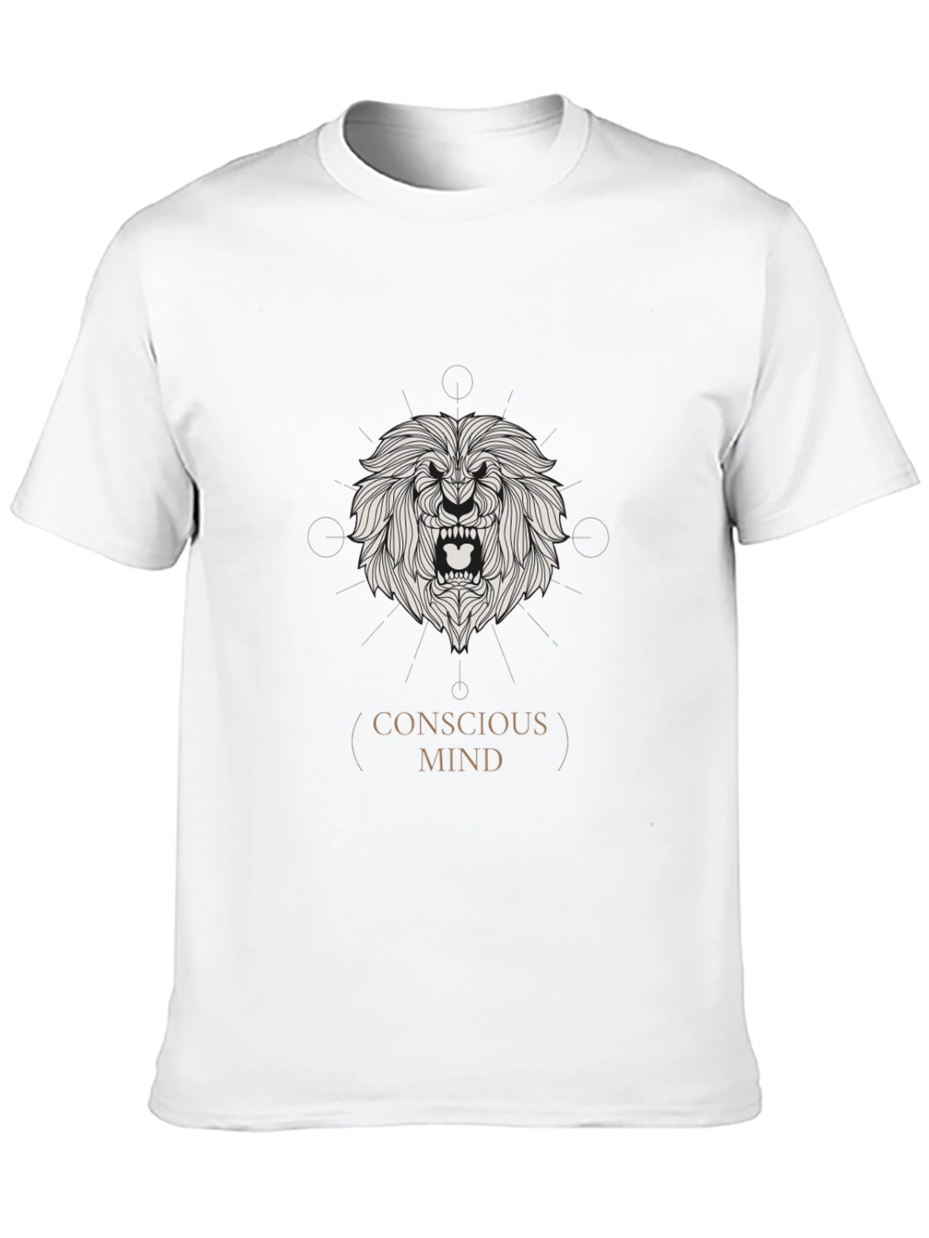 Conscious Mind Lion Graphic Tee - Black