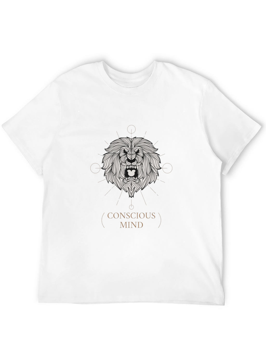 Conscious Mind Lion Graphic Tee - Black