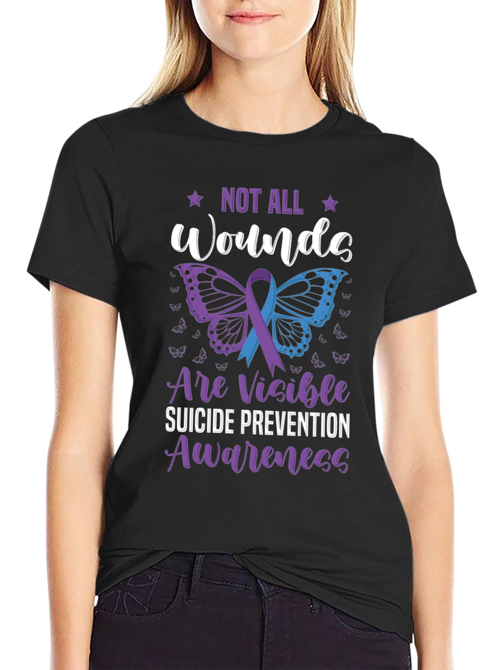 Suicide Prevention Awareness Butterfly T-Shirt