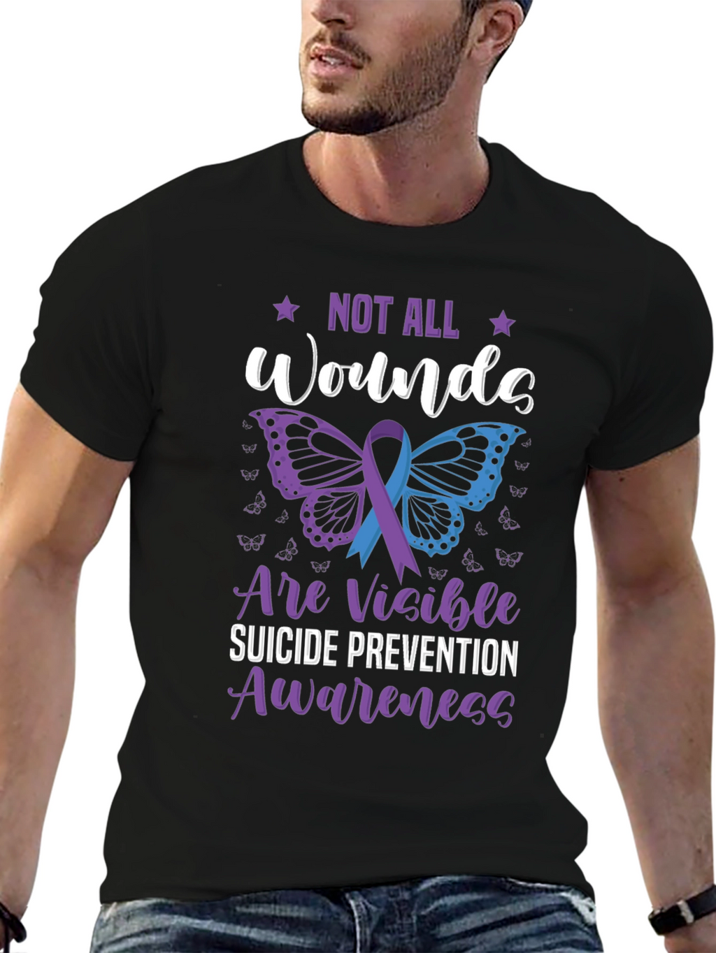 Suicide Prevention Awareness Butterfly T-Shirt