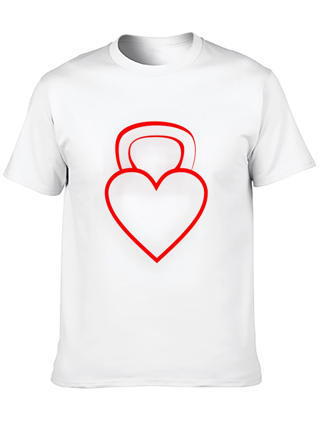 Heart Kettlebell Black T-Shirt