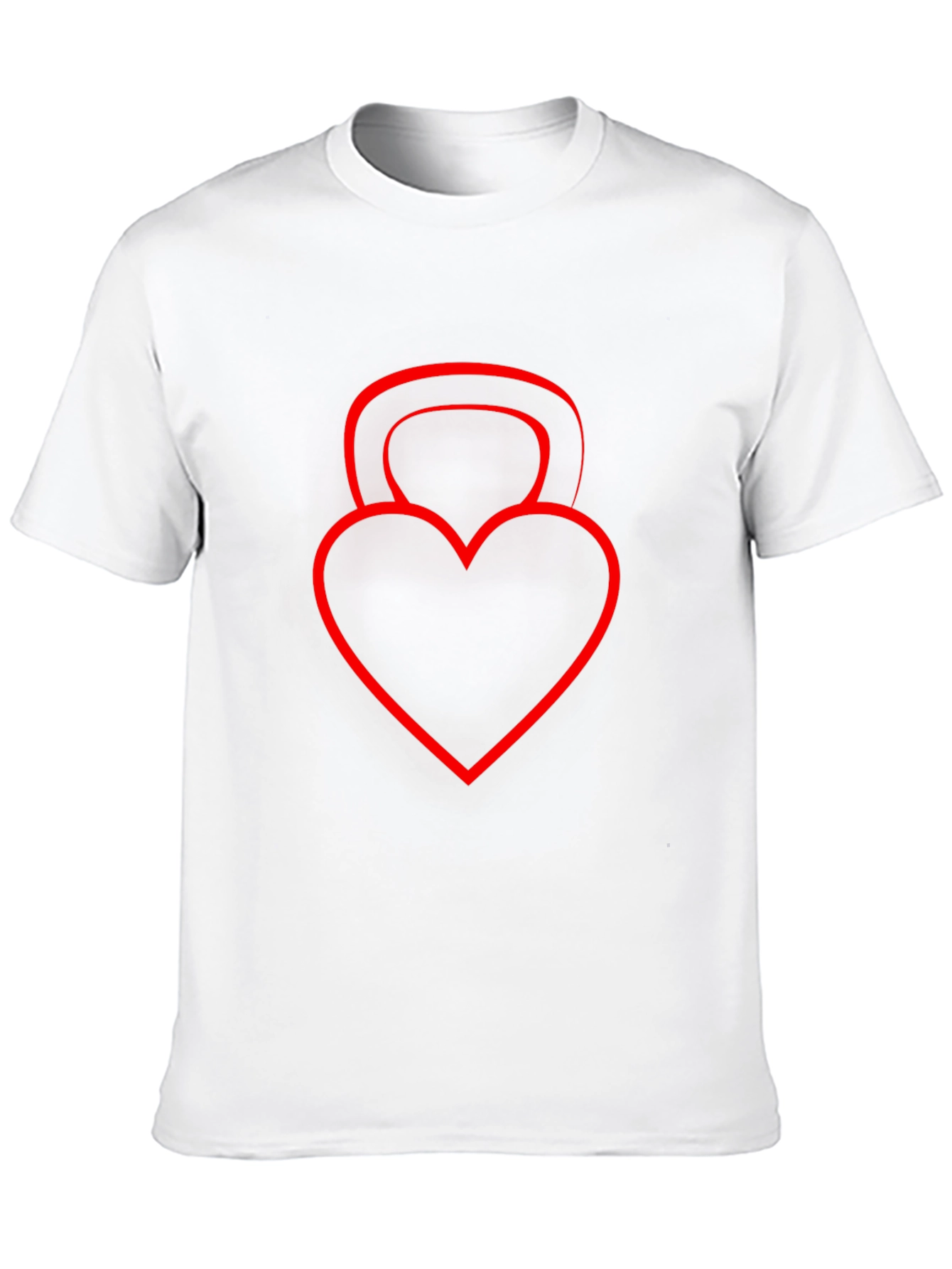 Heart Kettlebell Black T-Shirt