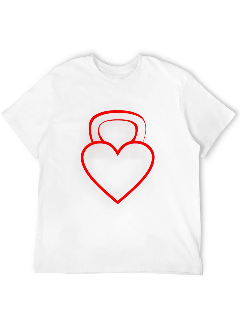 Heart Kettlebell Black T-Shirt