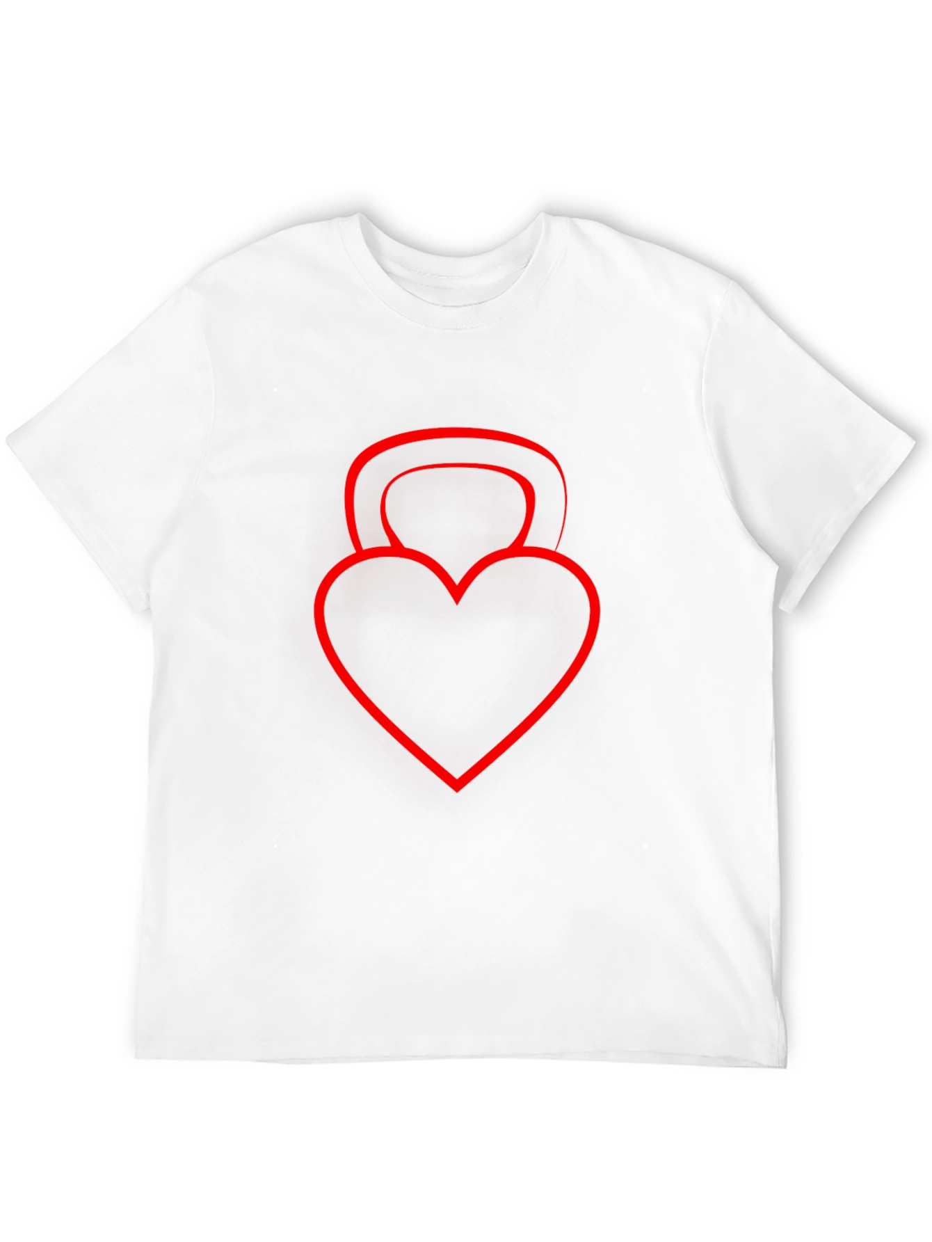 Heart Kettlebell Black T-Shirt