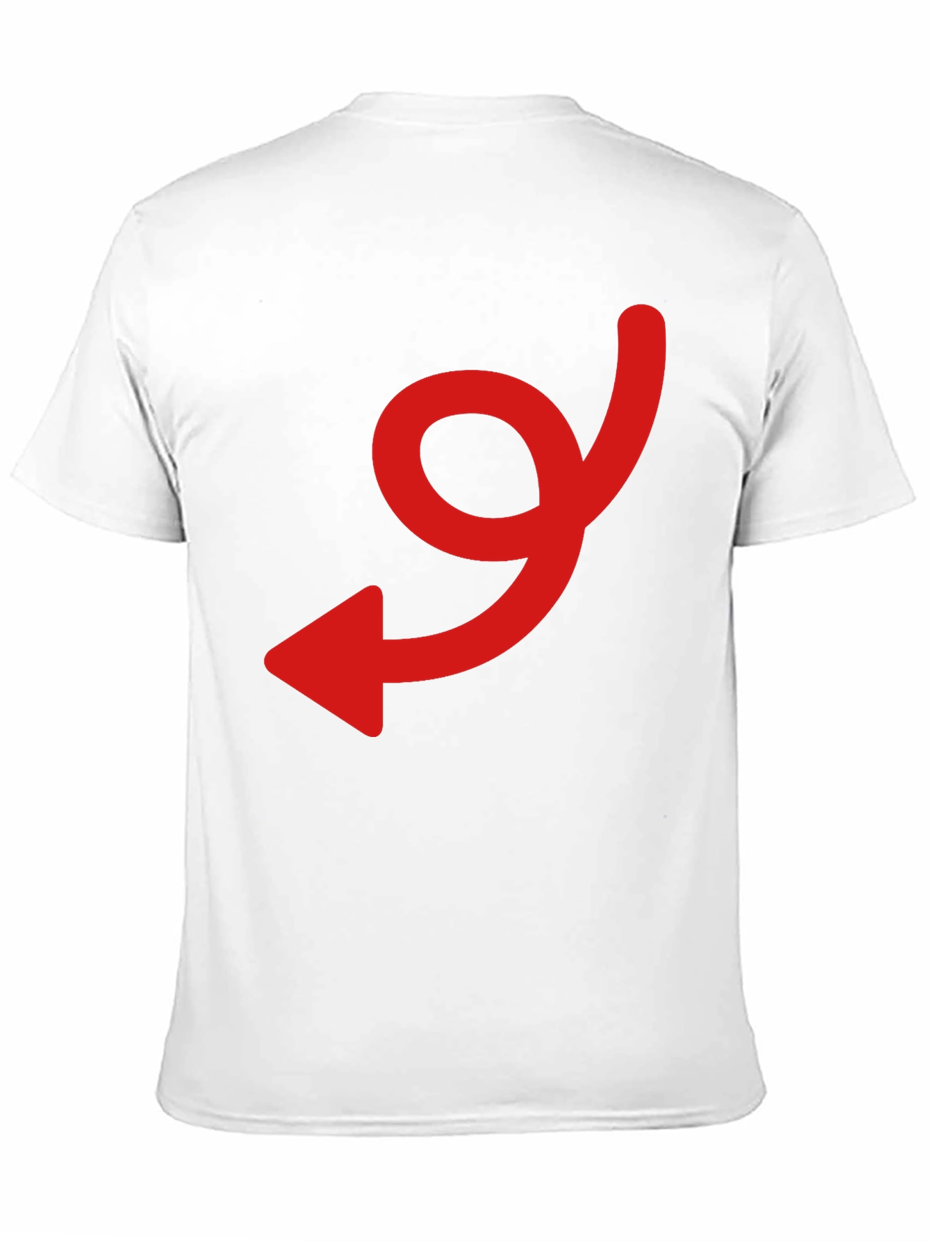 Black Tee with Red Arrow Graphic