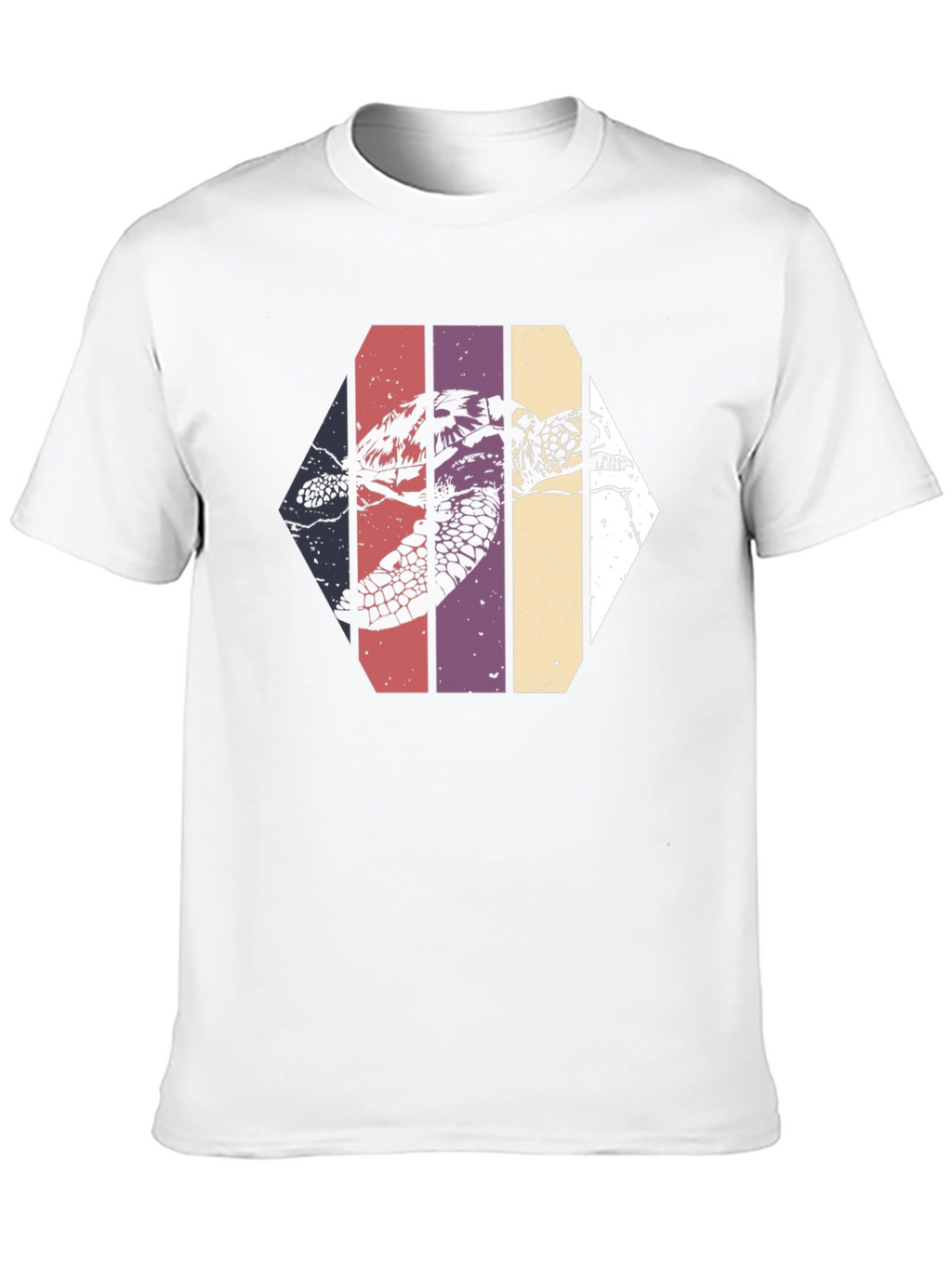 Retro Sea Turtle Graphic Tee - Black