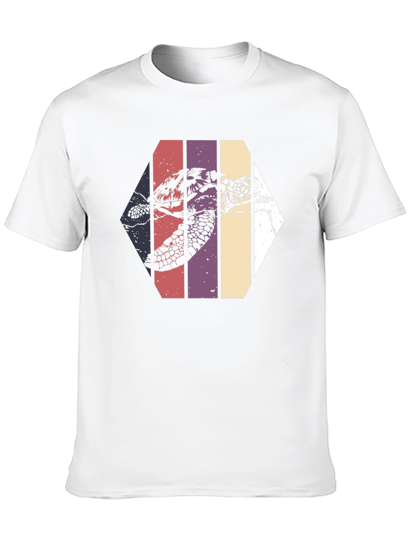 Retro Sea Turtle Graphic Tee - Black