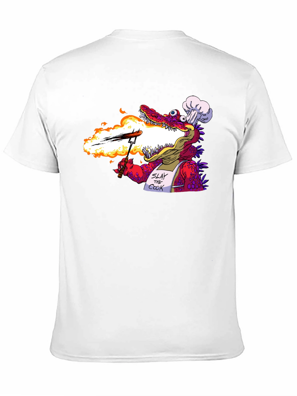 Slay the Cook T-Shirt - Funny Dragon Chef Tee