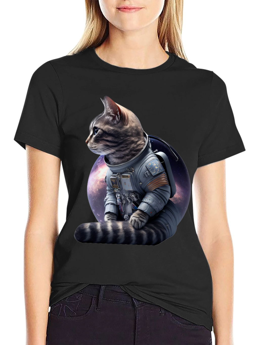 Cosmic Cat Astronaut T-Shirt