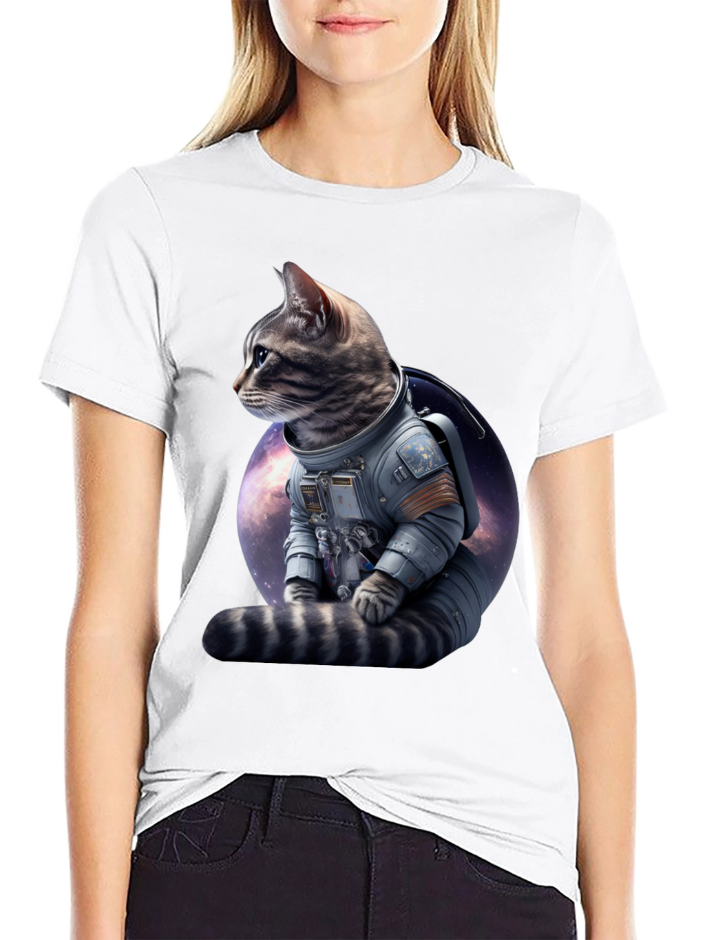 Cosmic Cat Astronaut T-Shirt