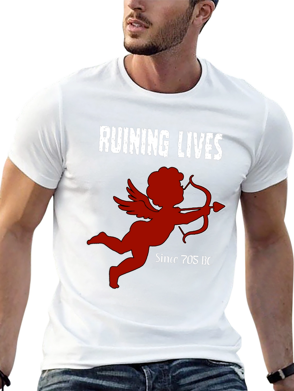 Ruining Lives Cupid Graphic T-Shirt