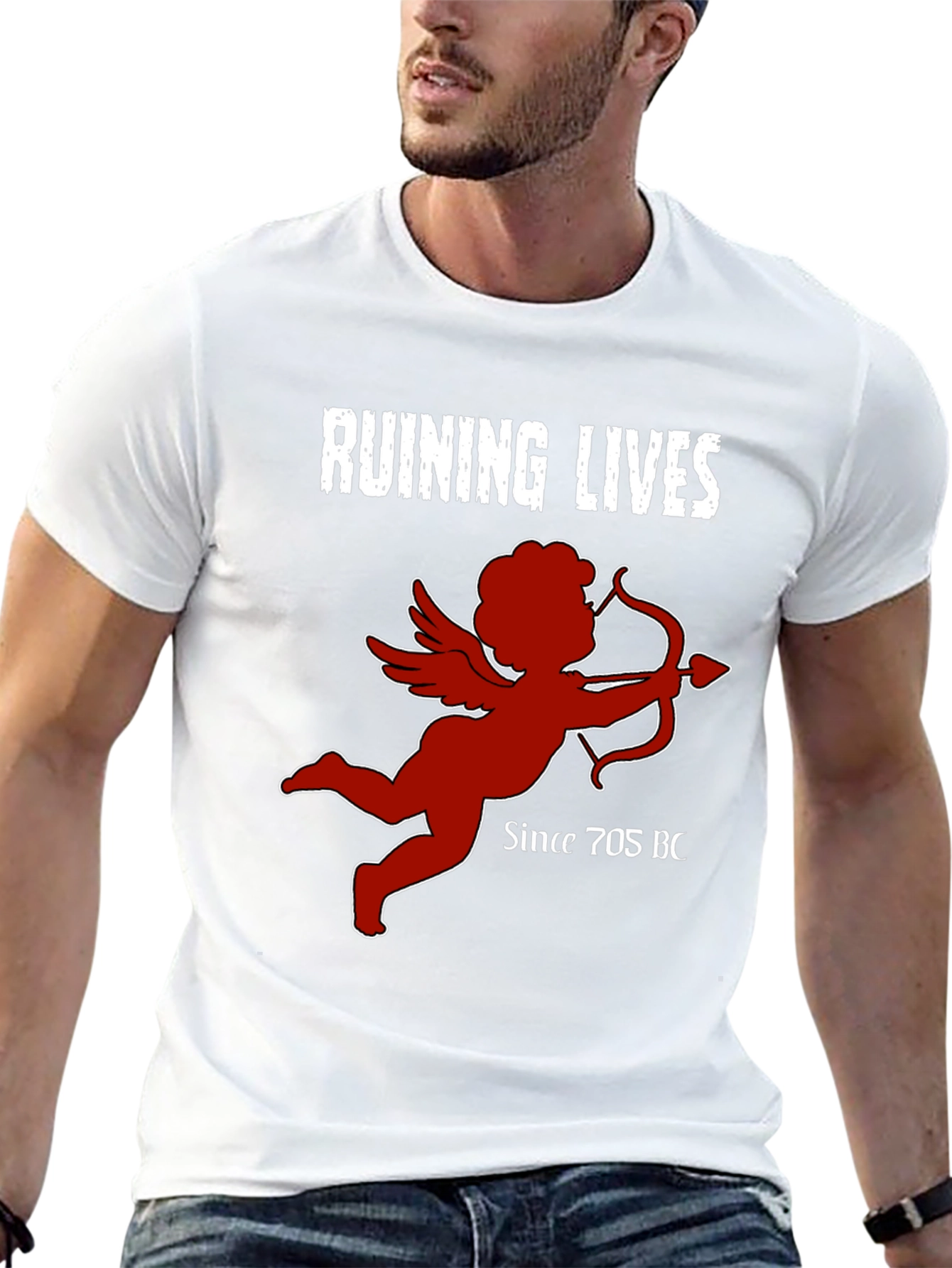 Ruining Lives Cupid Graphic T-Shirt