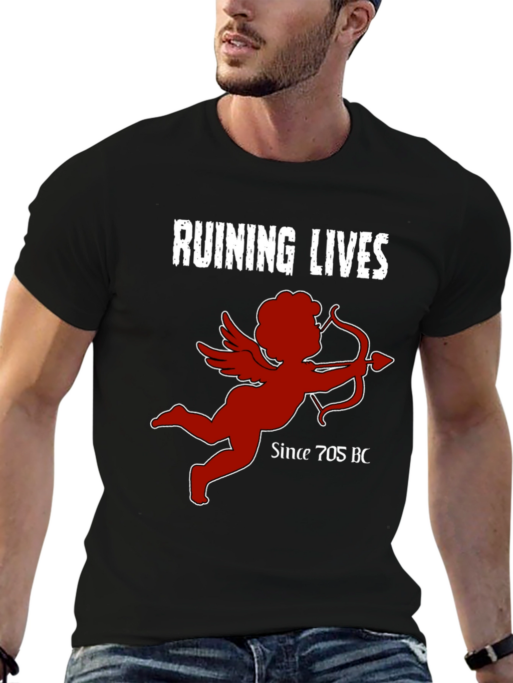 Ruining Lives Cupid Graphic T-Shirt