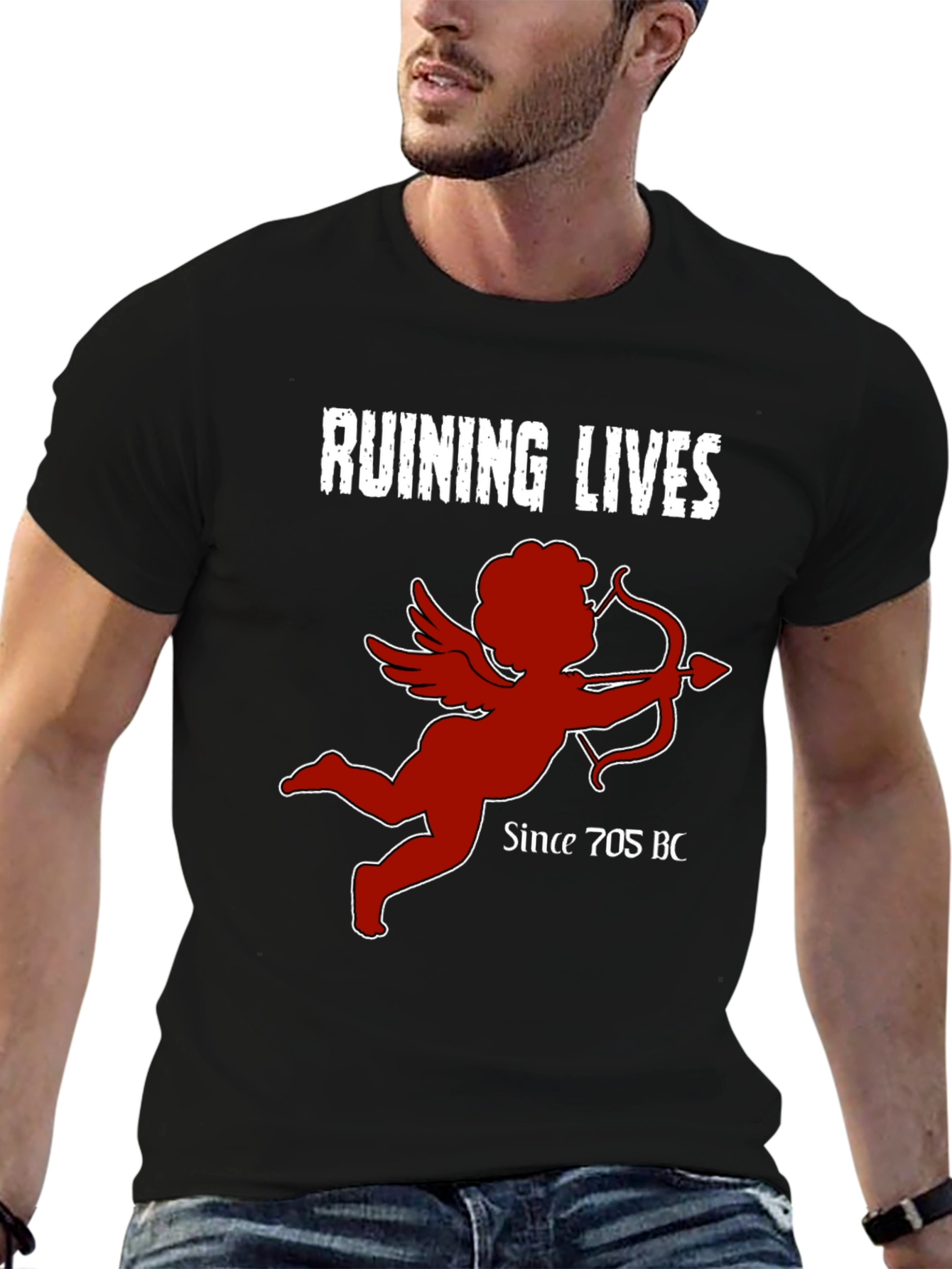 Ruining Lives Cupid Graphic T-Shirt