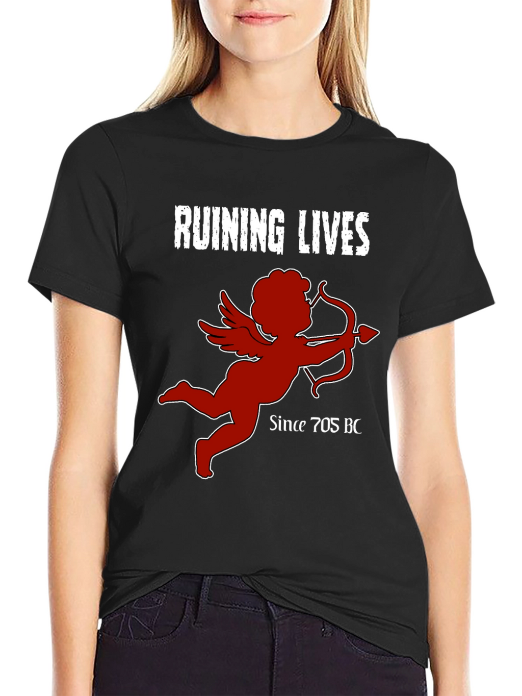Ruining Lives Cupid Graphic T-Shirt