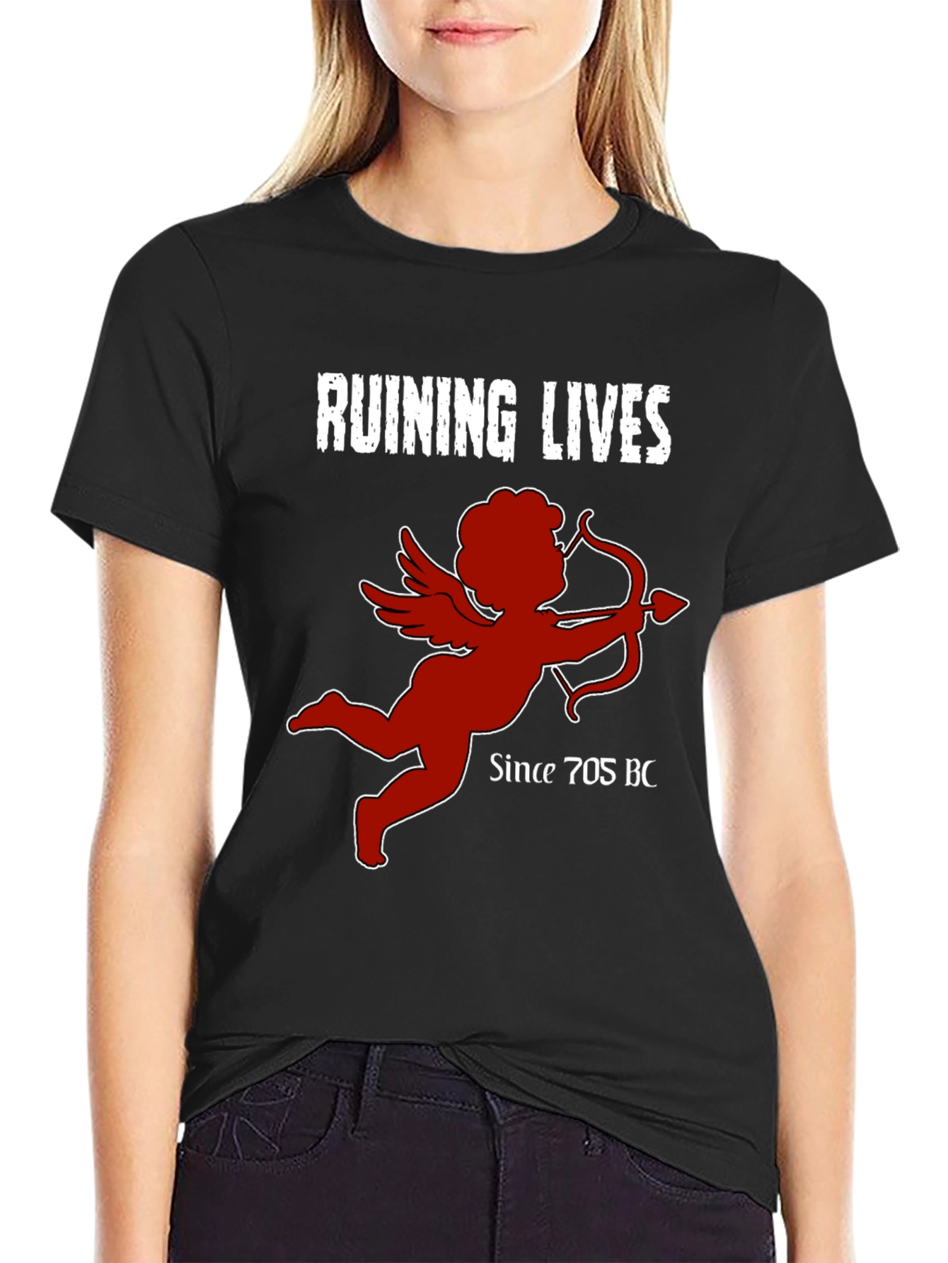 Ruining Lives Cupid Graphic T-Shirt