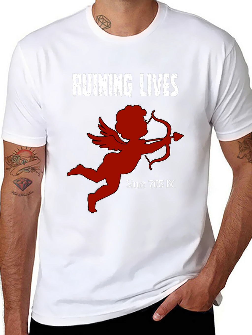Ruining Lives Cupid Graphic T-Shirt
