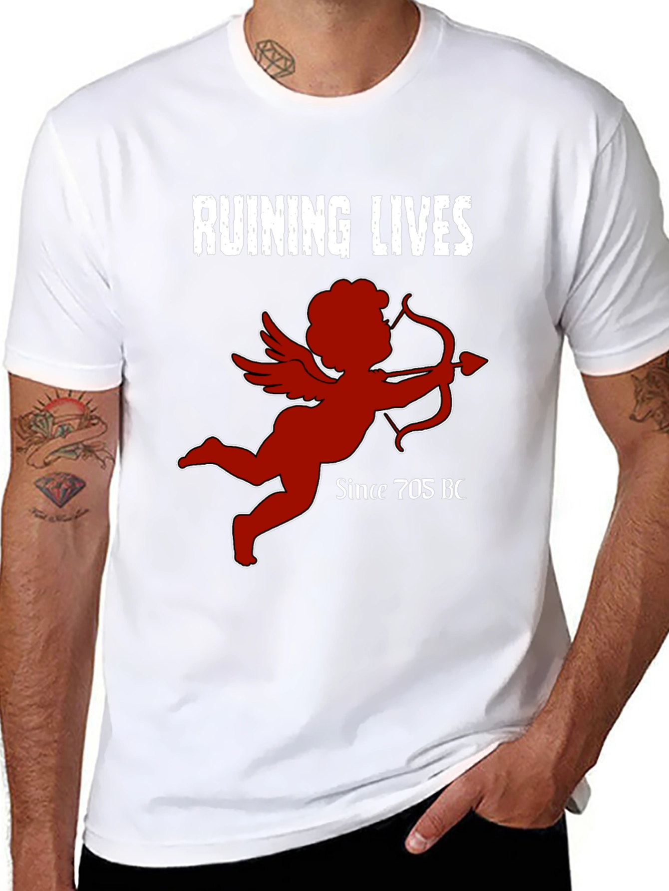 Ruining Lives Cupid Graphic T-Shirt