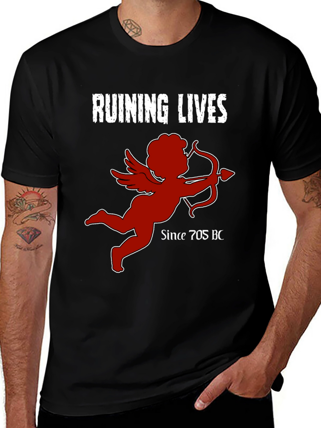 Ruining Lives Cupid Graphic T-Shirt