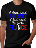 France Therapy T-Shirt | Eiffel Tower Graphic Tee