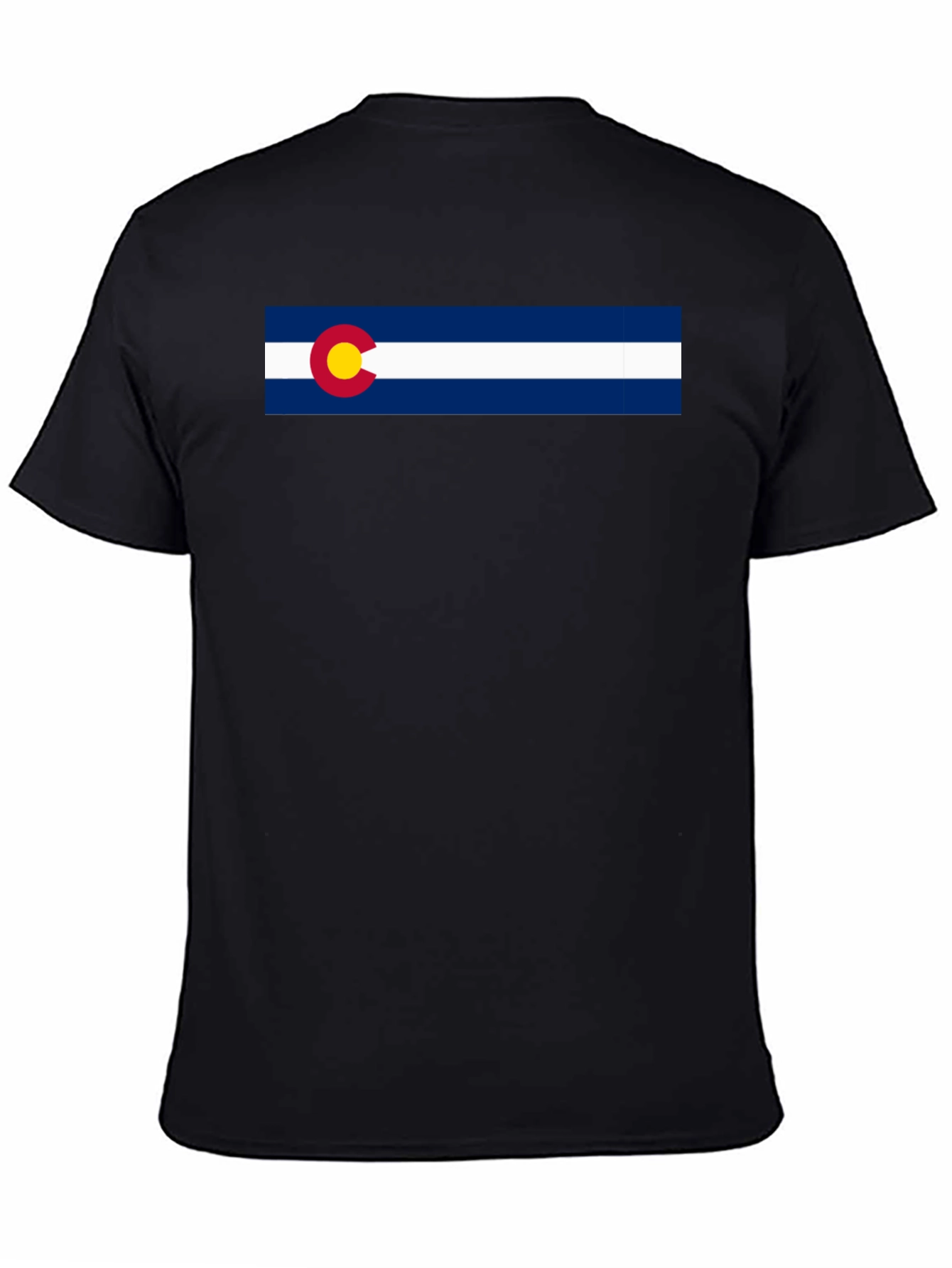 Colorado Flag Graphic Tee - Classic Crew Neck Shirt