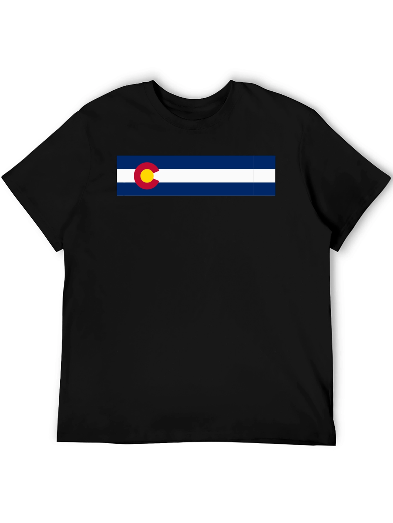 Colorado Flag Graphic Tee - Classic Crew Neck Shirt