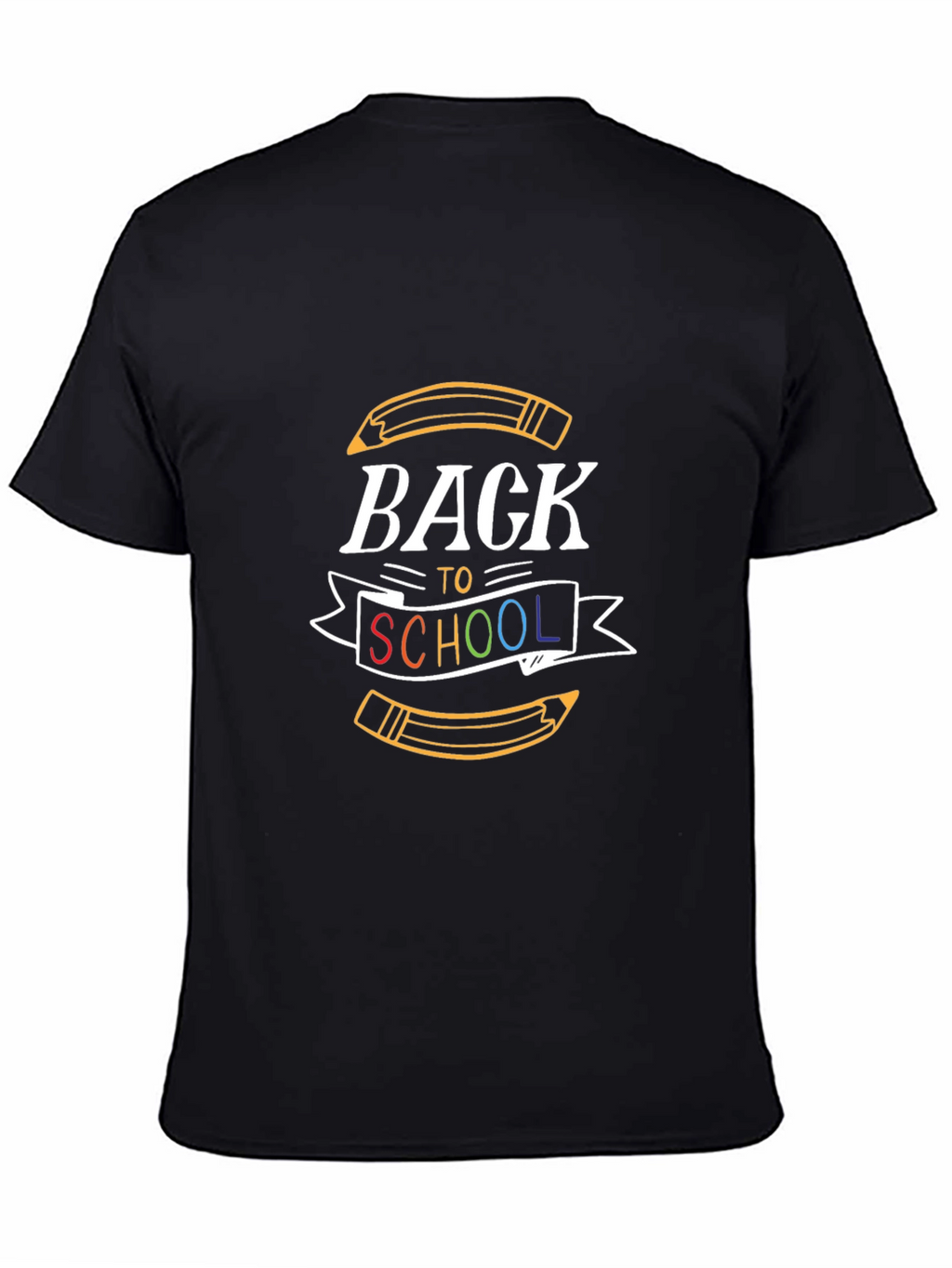 Back to School Graphic Tee - Black Cotton T-Shirt