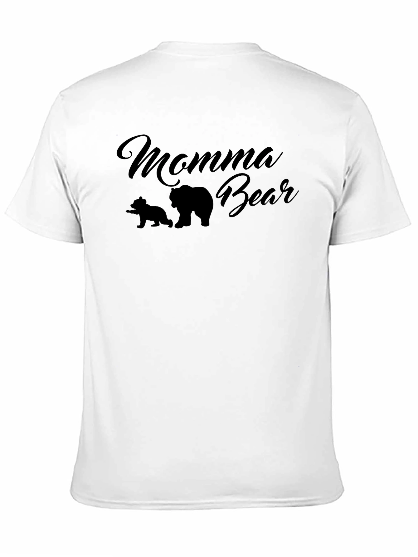 Momma Bear Graphic Tee - Black Crewneck