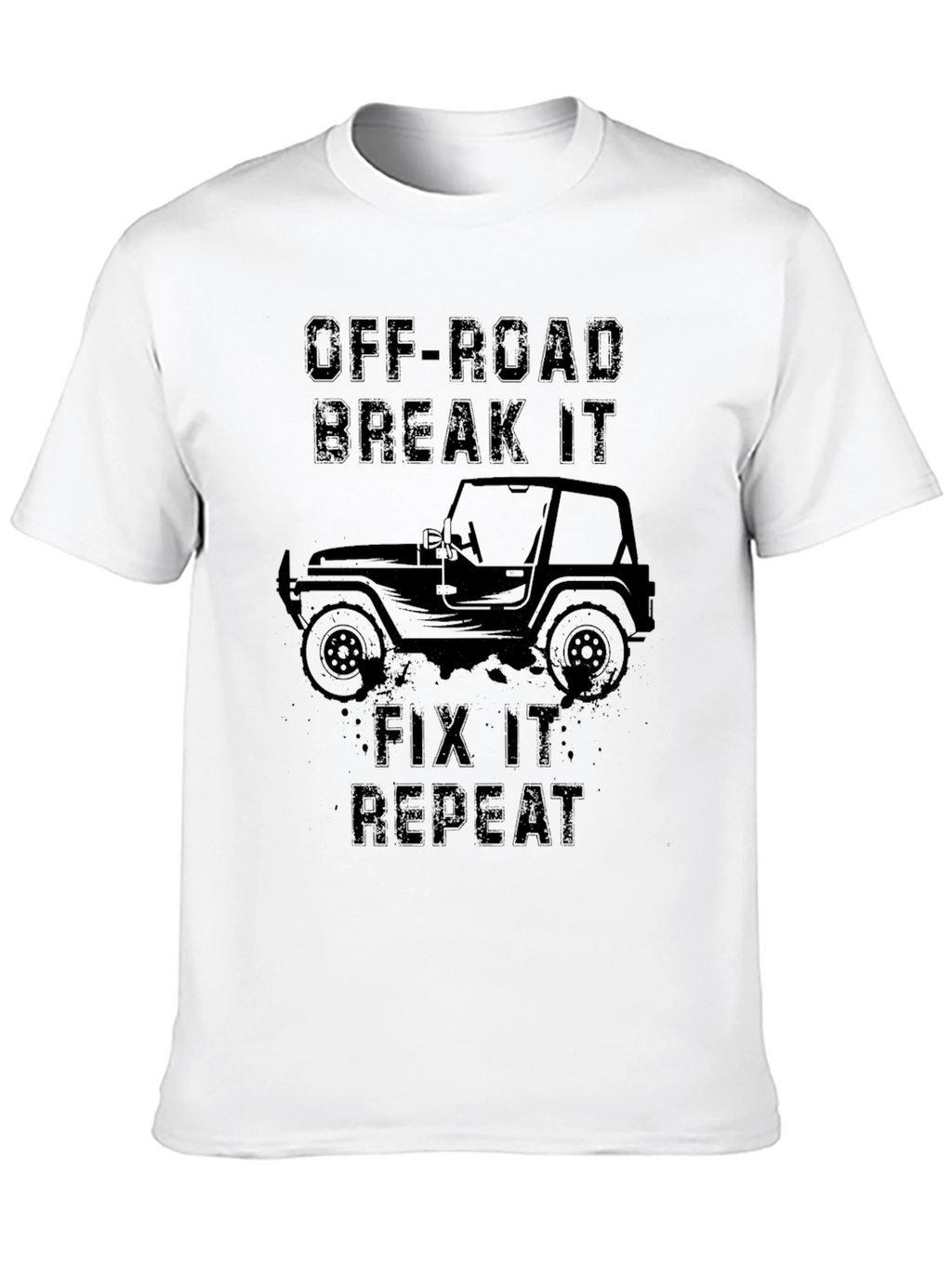 Off-Road Break It Fix It Repeat Black T-Shirt