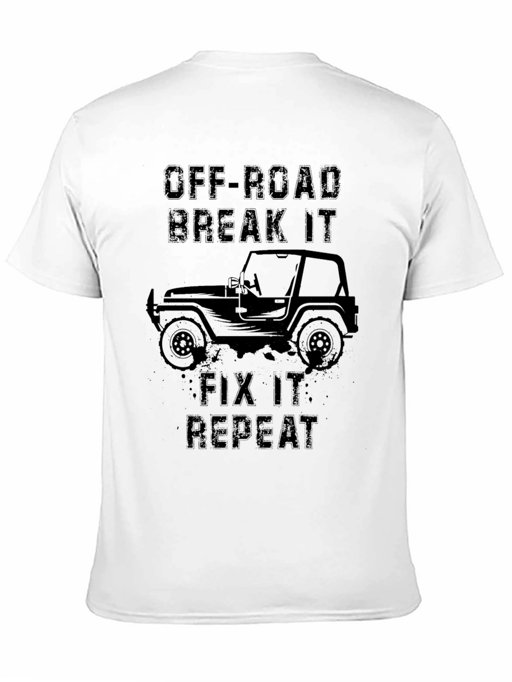 Off-Road Break It Fix It Repeat Black T-Shirt