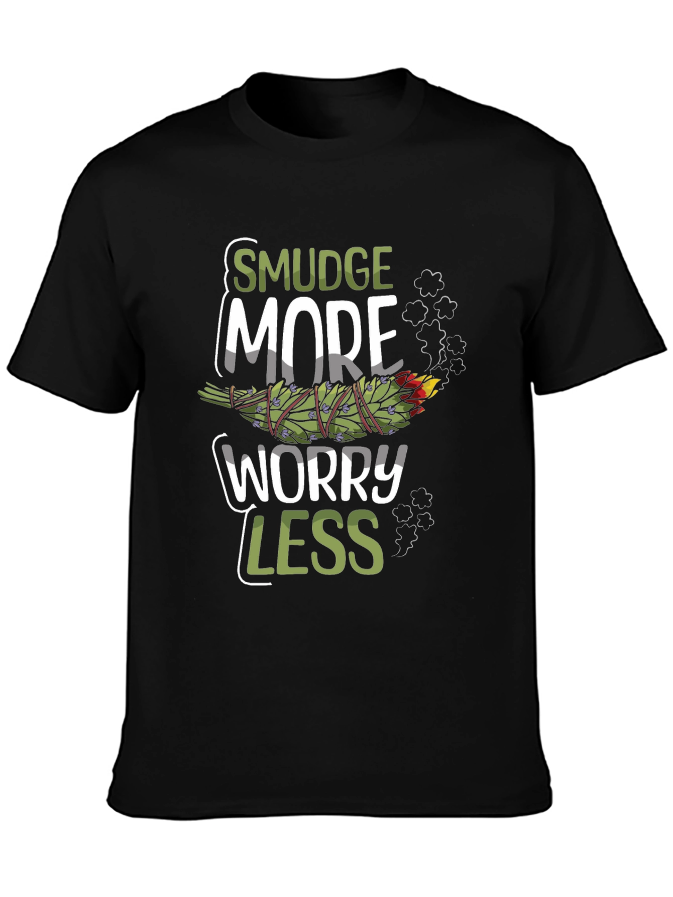 Smudge More Worry Less Graphic T-Shirt