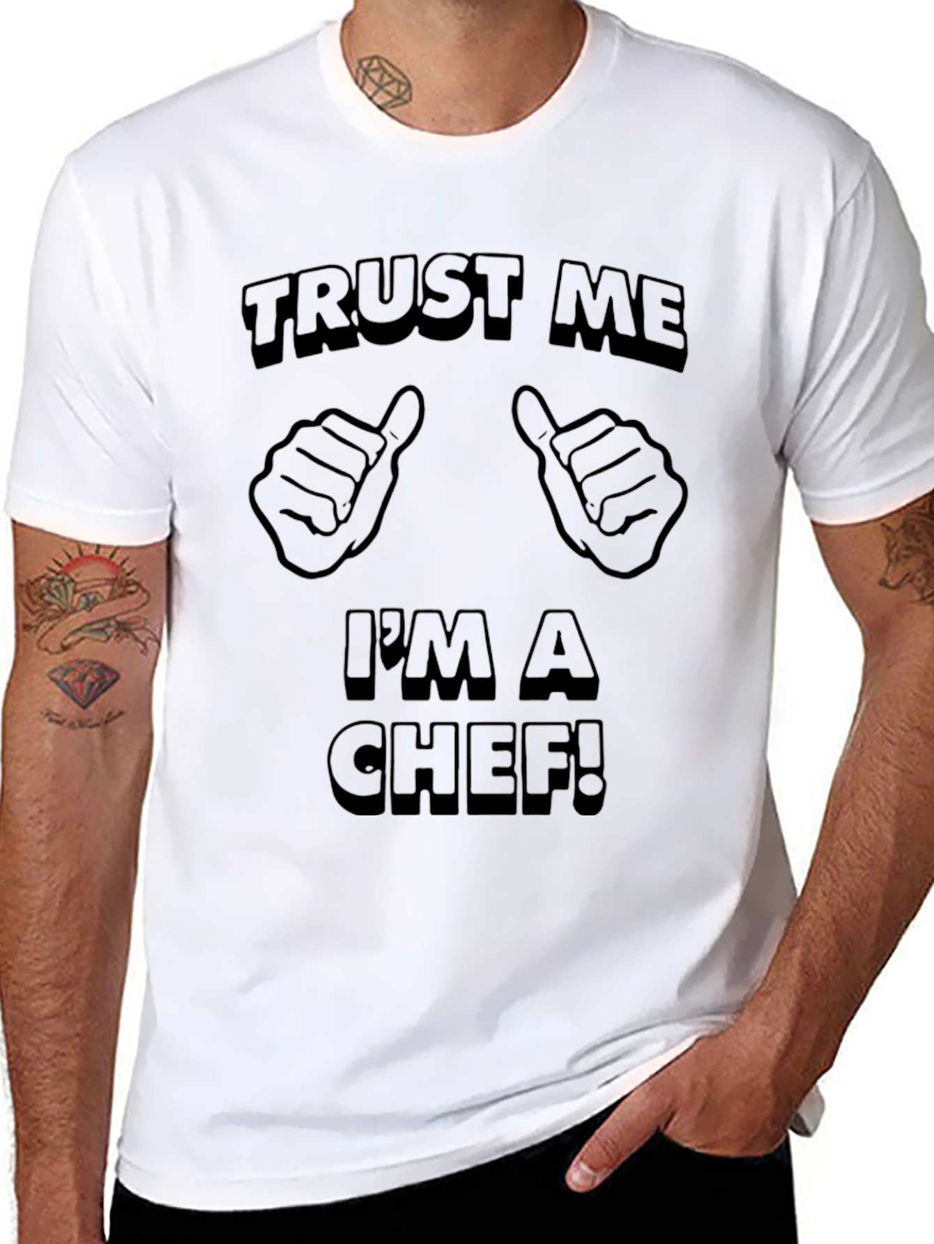 Trust Me Im A Chef Black T-Shirt