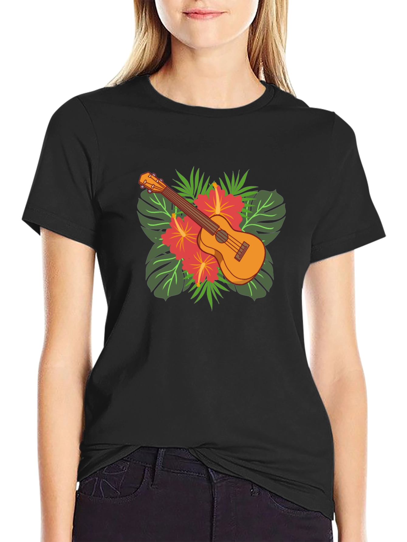 Tropical Ukulele Graphic Tee