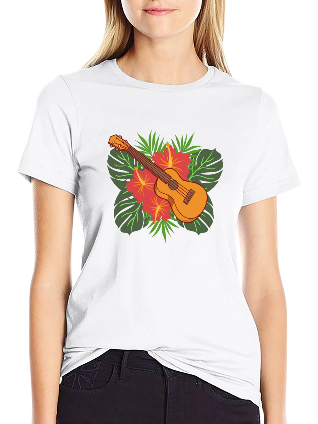 Tropical Ukulele Graphic Tee