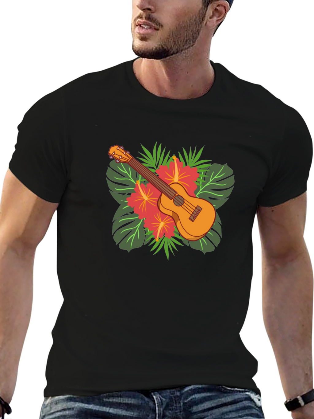 Tropical Ukulele Graphic Tee