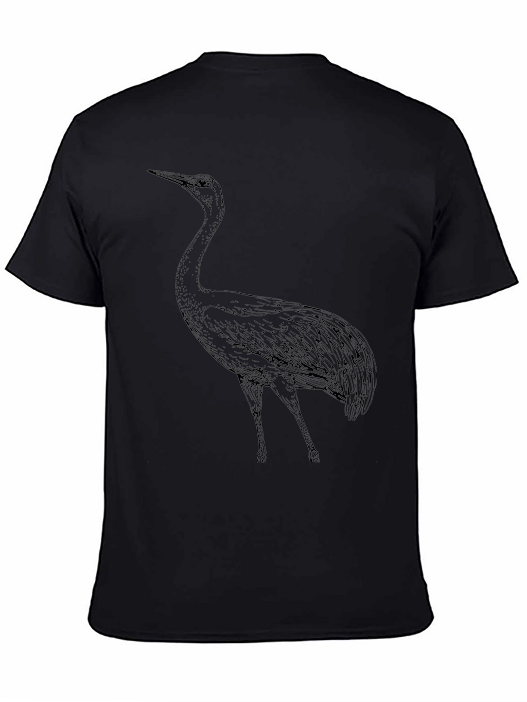 Crane Graphic Tee - Classic Black