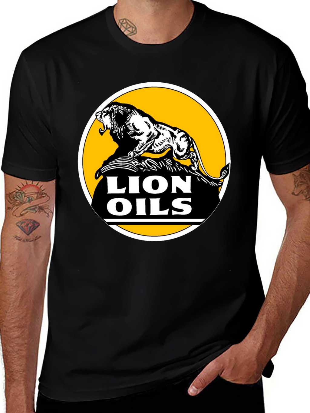 Lion Oils Black T-Shirt