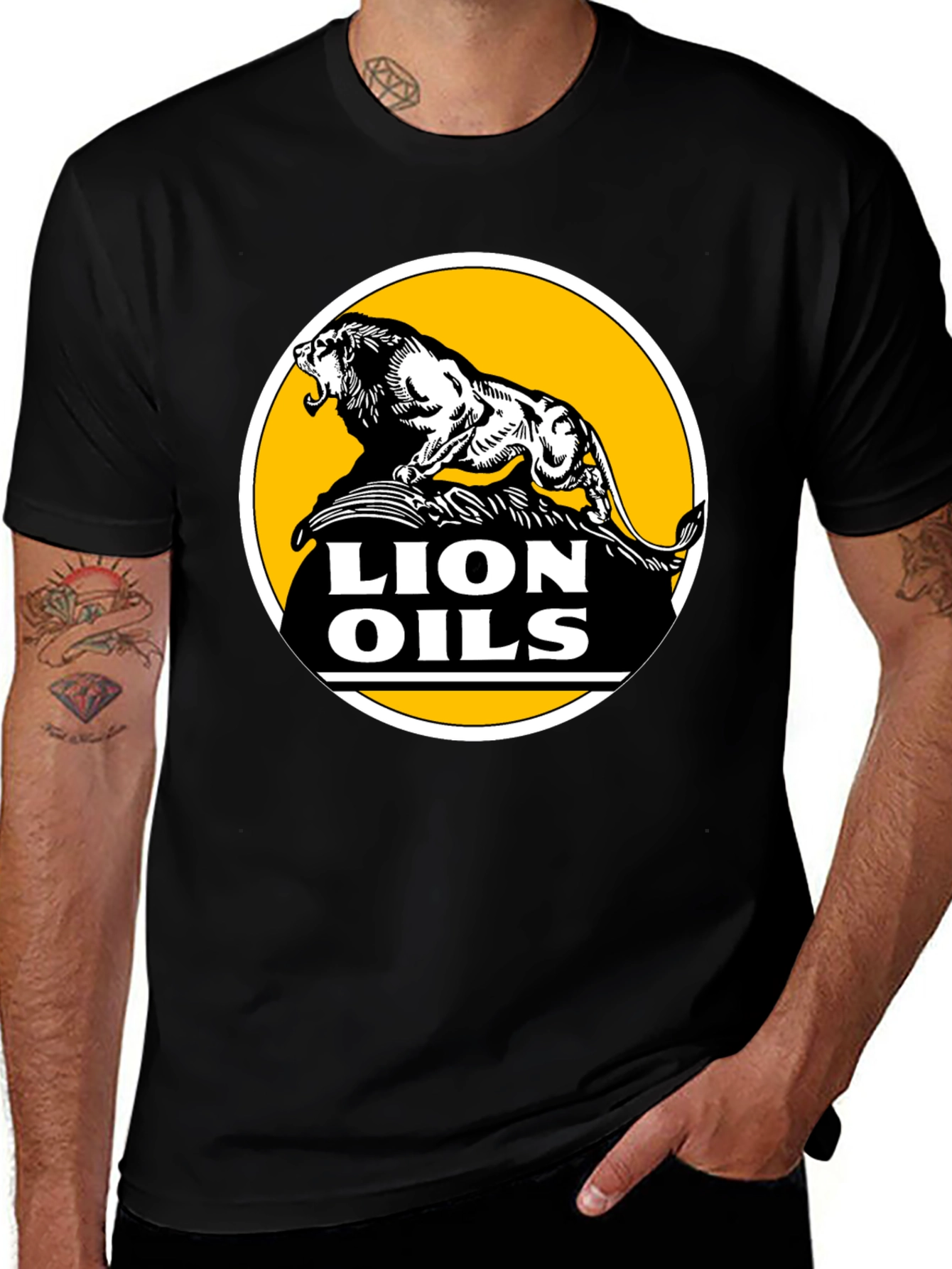 Lion Oils Black T-Shirt