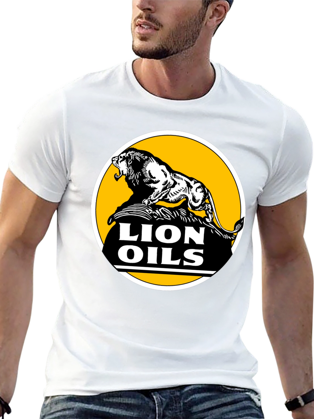 Lion Oils Black T-Shirt