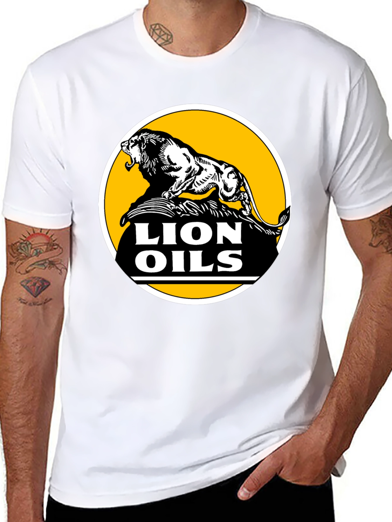 Lion Oils Black T-Shirt