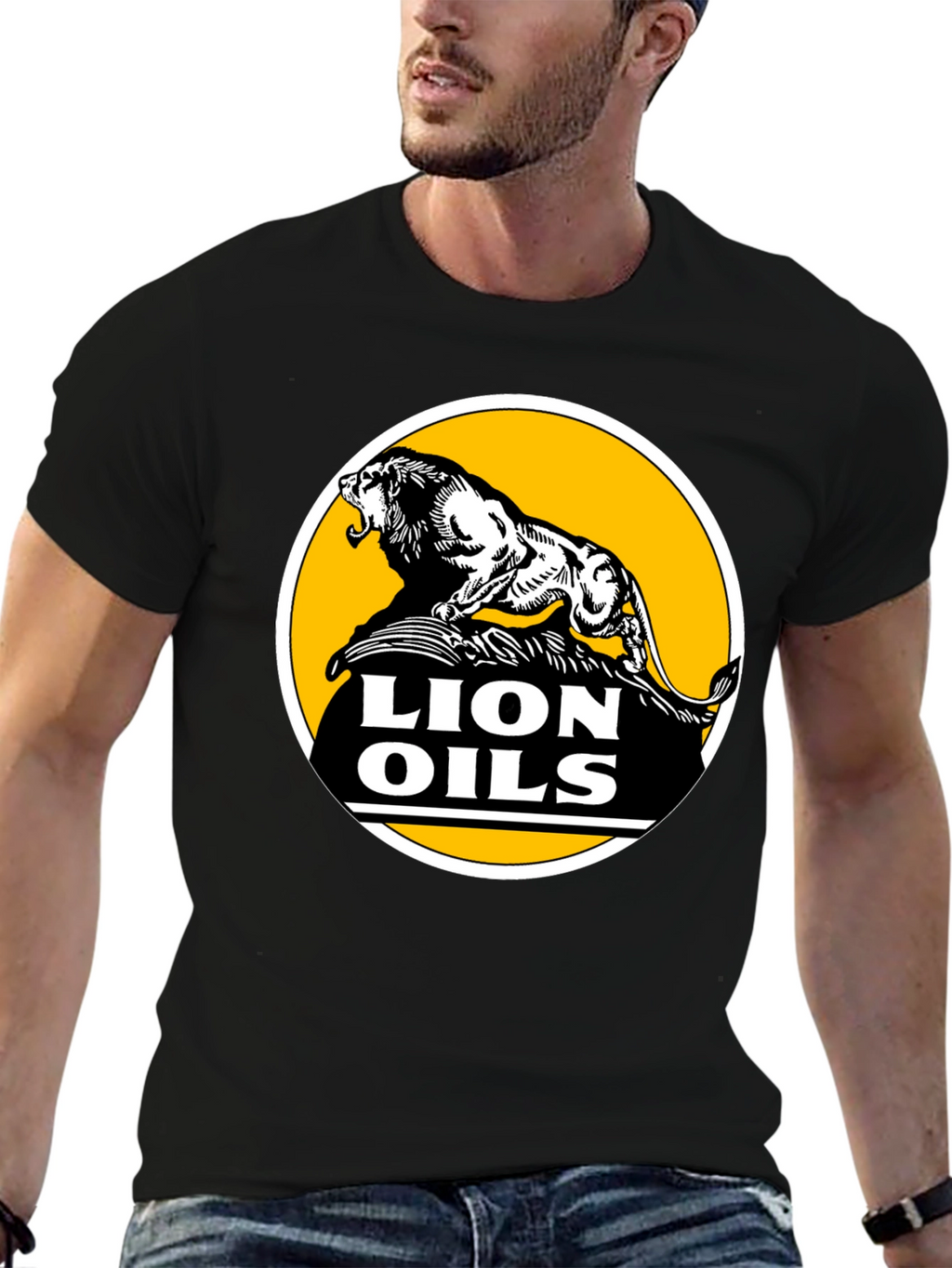 Lion Oils Black T-Shirt