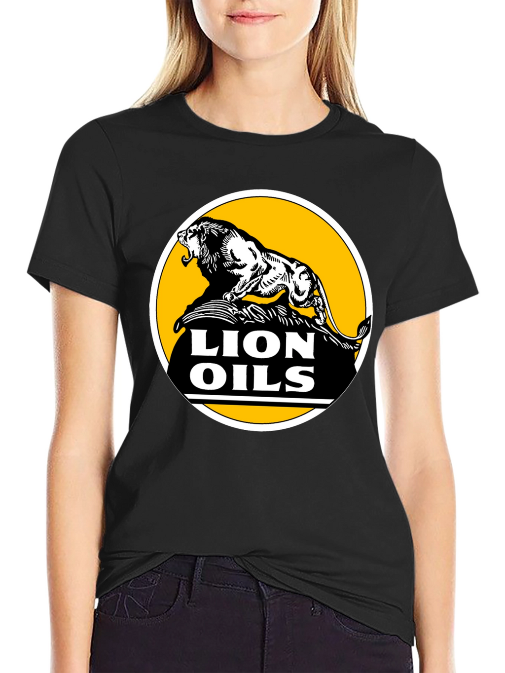 Lion Oils Black T-Shirt