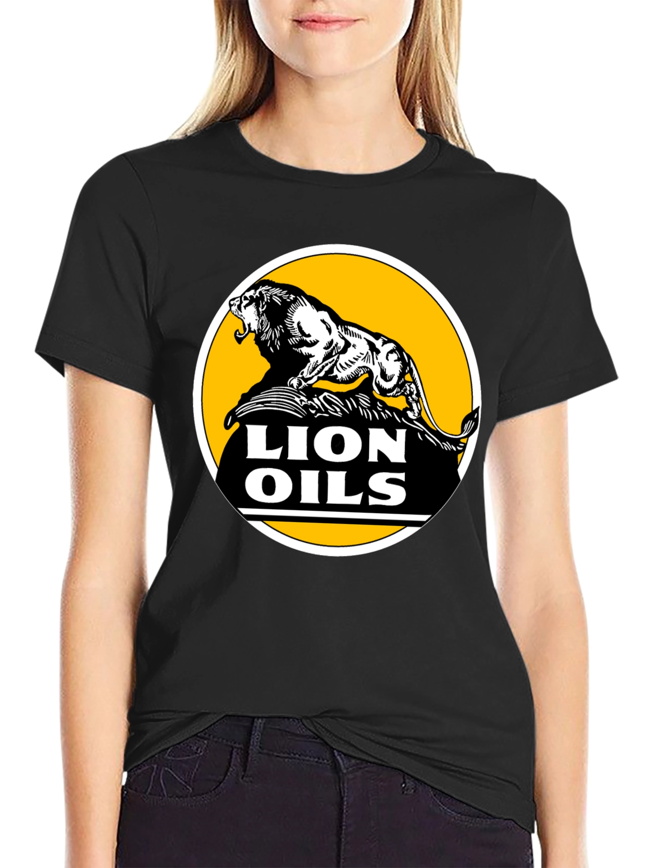 Lion Oils Black T-Shirt