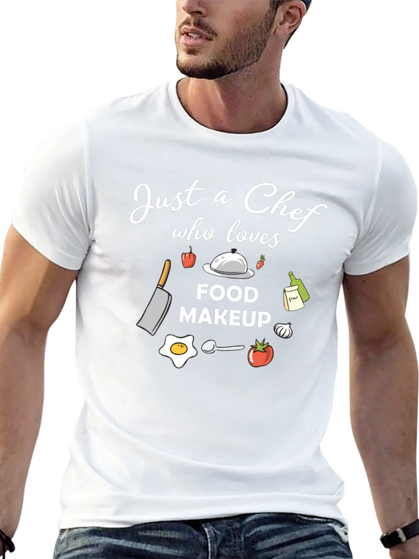 Chef Lover Graphic T-Shirt - Food Makeup Design