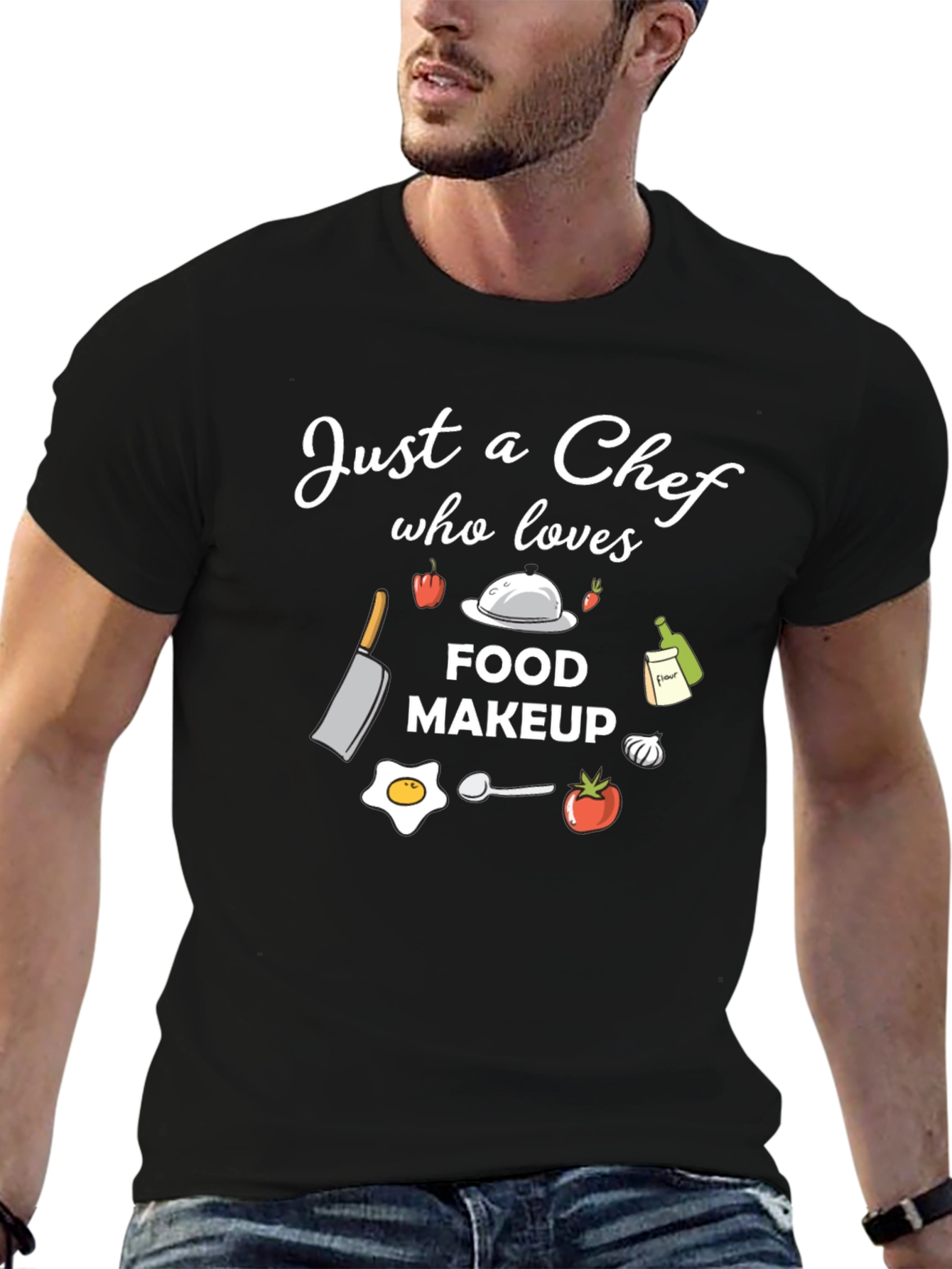 Chef Lover Graphic T-Shirt - Food Makeup Design